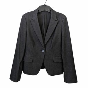 Express Design Studio Blazer Black Gray Small Medium Size 8